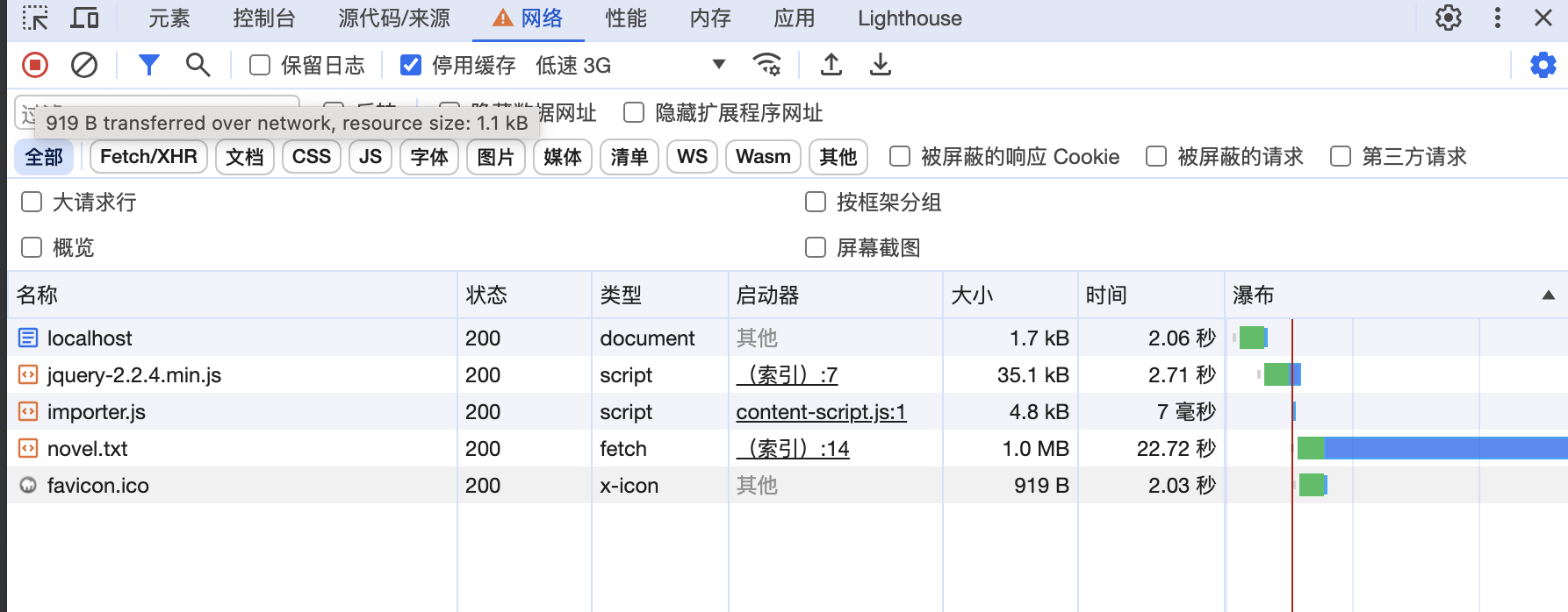 前端加载大文件等待的时间